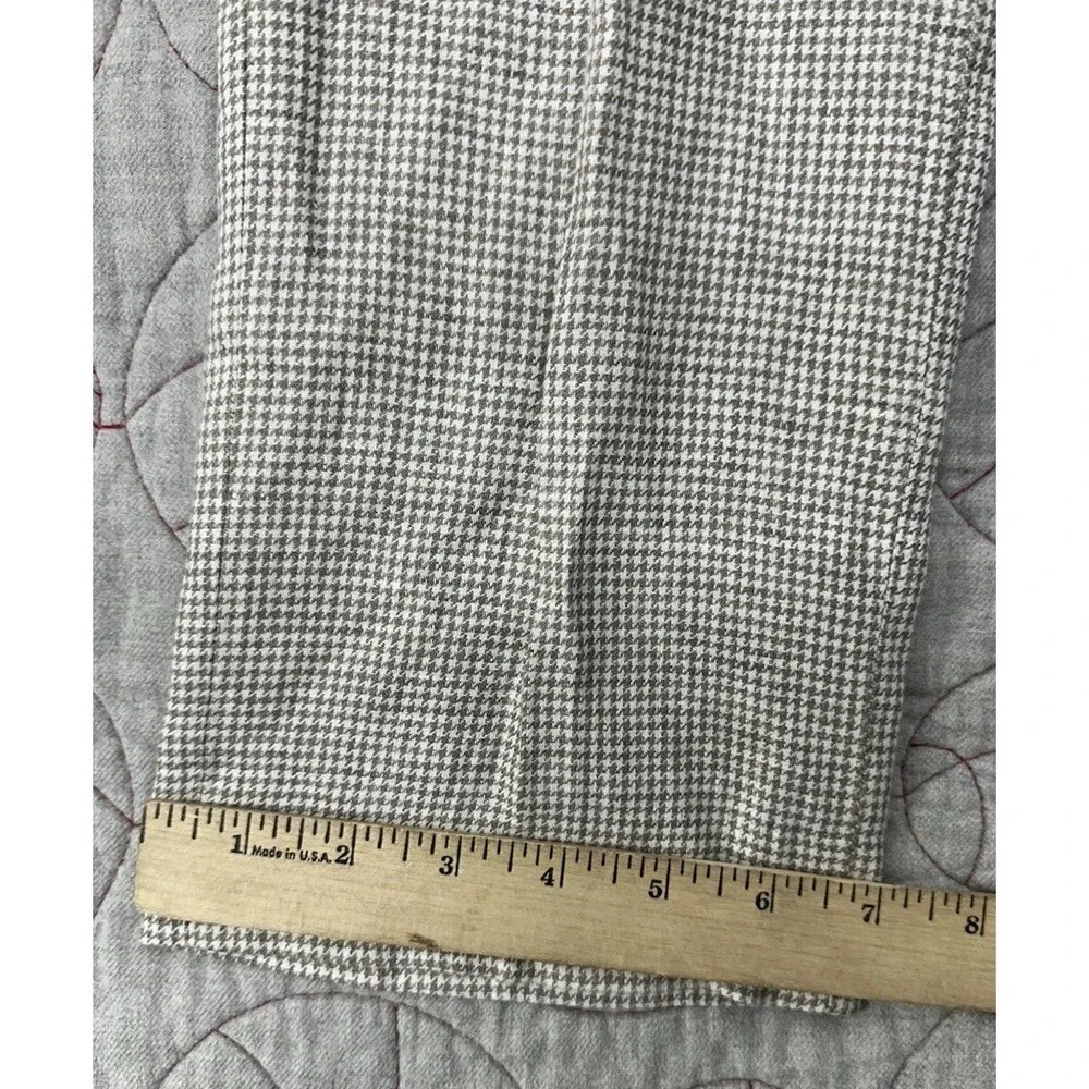 Banana Republic 100% Linen Taupe Houndstooth Dress Trousers / Men's 32